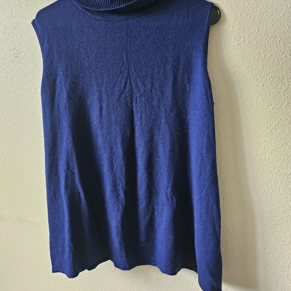 Jessica London Royal Blue Cowl Neck Short Sleeves Sweater Casual Size 22/24.